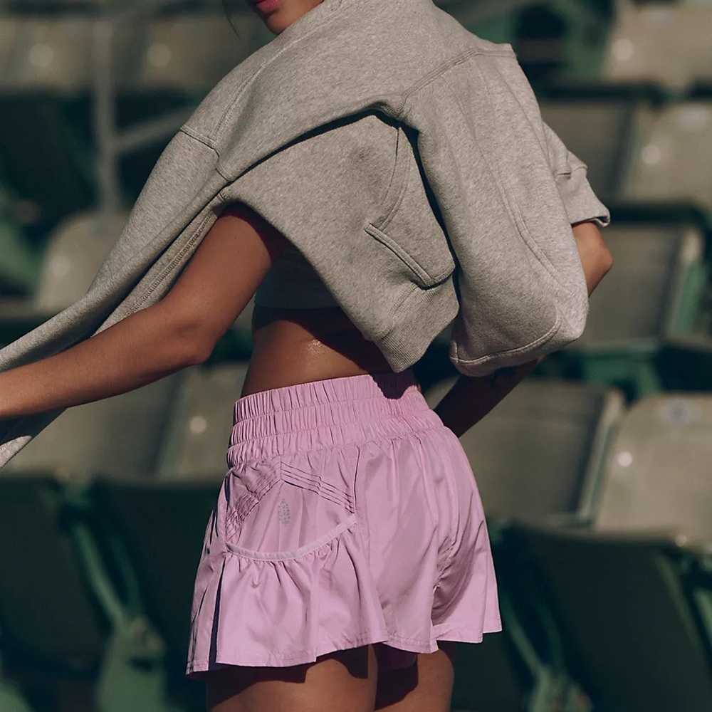 Free People Movement Get Your Flirt On Shorts Peony Small